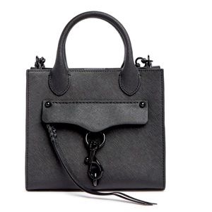 Rebecca Minkoff Megan Mini Leather Satchel Black
